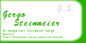 gergo steinmeier business card